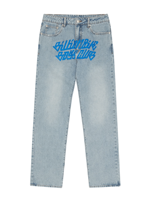 Billionaire Boys Club Jean Cursive Logo Stonewash - AL Capone PremiumClothingJeans1302-4