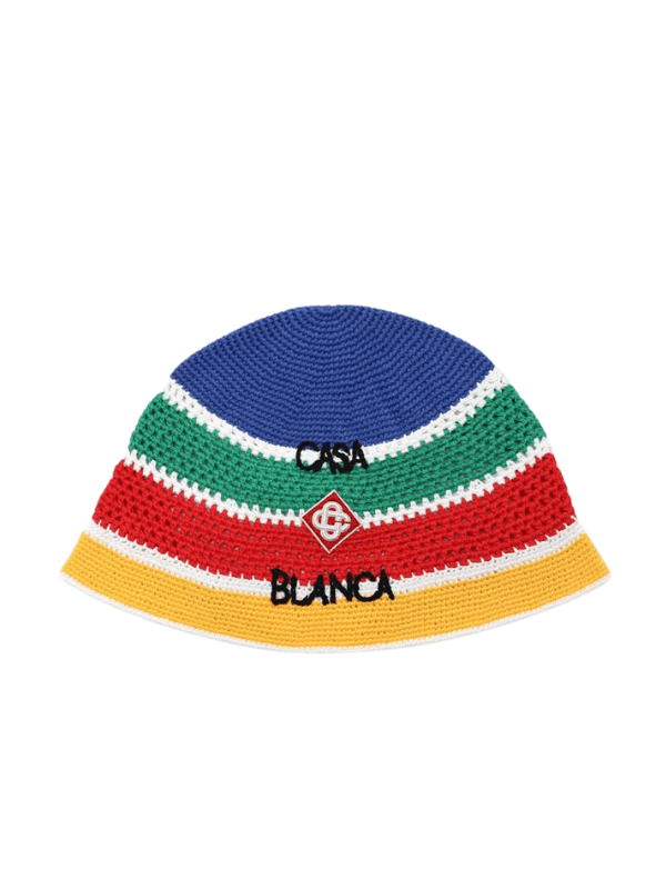 Casablanca Bucket Crochet Logo Multi Colour - AL Capone PremiumAccessoriesHeadwear1166-11
