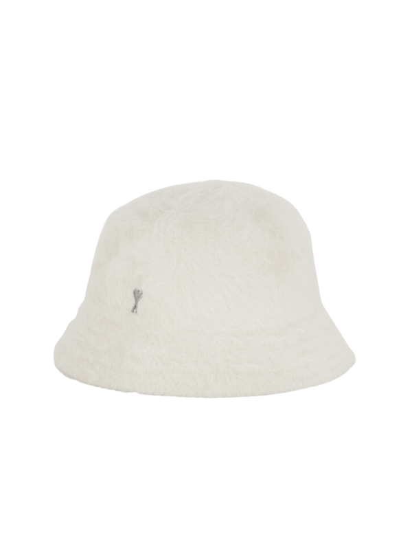 Ami Bucket Hat Logo White - AL Capone PremiumAccessoriesHeadwear1560-7