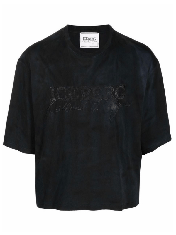 Iceberg T-Shirt Kailand Morris Boxy Black - AL Capone PremiumClothing933-26