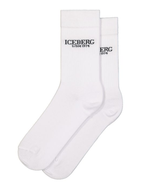 Iceberg Socks Top Logo White - AL Capone PremiumAccessoriesSocks936-12