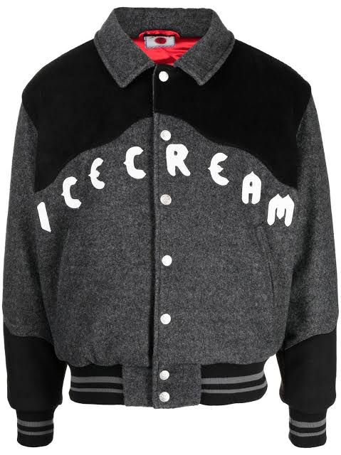 Icecream Jacket Western Varsity Grey - AL Capone PremiumClothingJackets1016-20