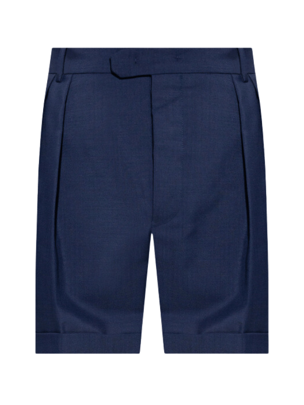 Bally Shorts Pleats Navy - AL Capone PremiumClothingShorts1425-1