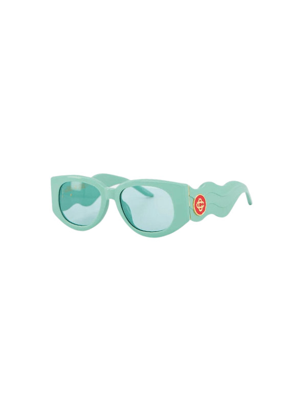 Casablanca Sunglasses Acetate & Metal Oval Wave Mint - AL Capone PremiumAccessoriesSunglasses1149-17