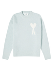 Ami Sweater De Coeur Logo Powder Blue-AL Capone Premium