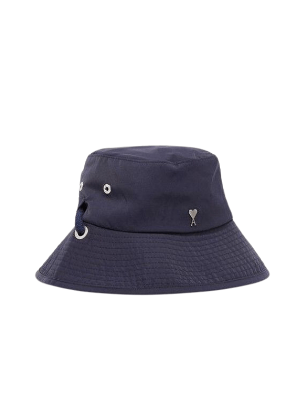 Ami Bucket Hat Logo Navy-AL Capone Premium