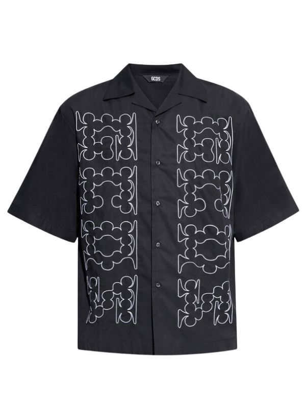 Gcds Shirts Allover Print Gcds White/Black - AL Capone PremiumClothingShirts904-10