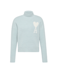 Ami Turtleneck Logo Powder Blue-AL Capone Premium