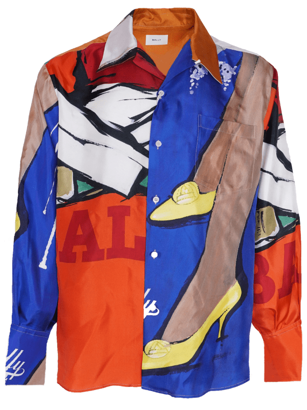 Bally Shirt Allover Print - AL Capone PremiumClothingShirts1424-1