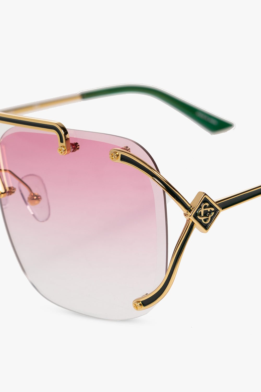 Casablanca Sunglasses Acetate Metal Goldgreenpink - AL Capone PremiumAccessoriesSunglasses1149-5