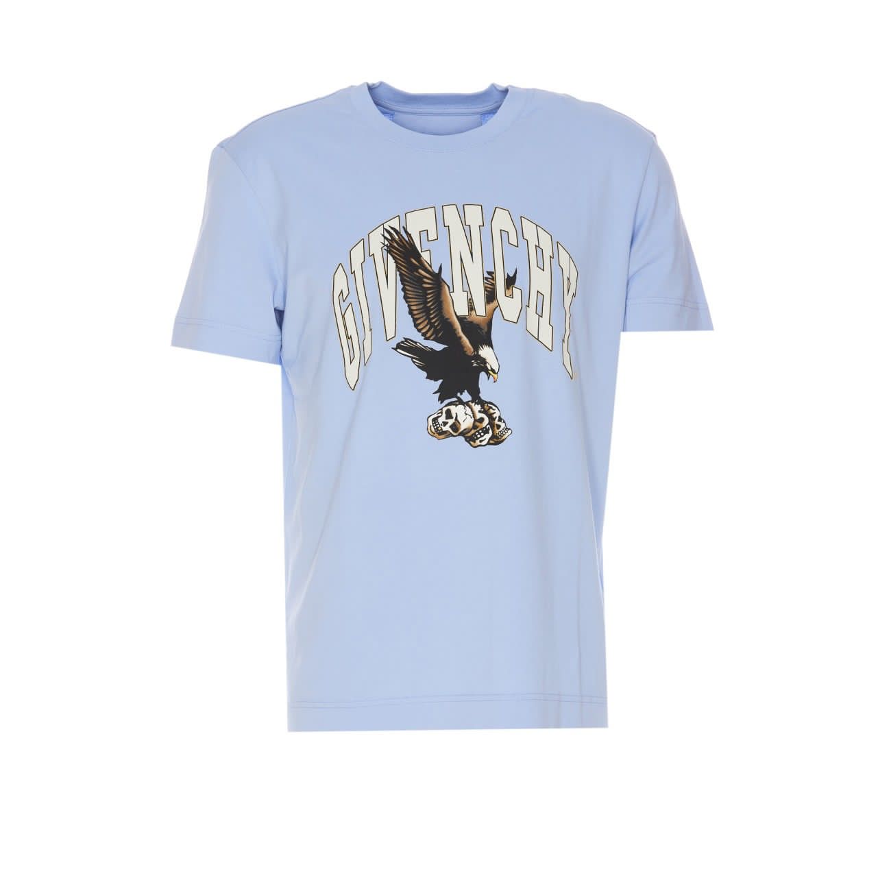 Givenchy T-Shirt Logo Eagle Blue-AL Capone Premium