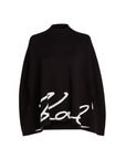 Karl Lagerfeld Sweater Signature Logo Black-AL Capone Premium