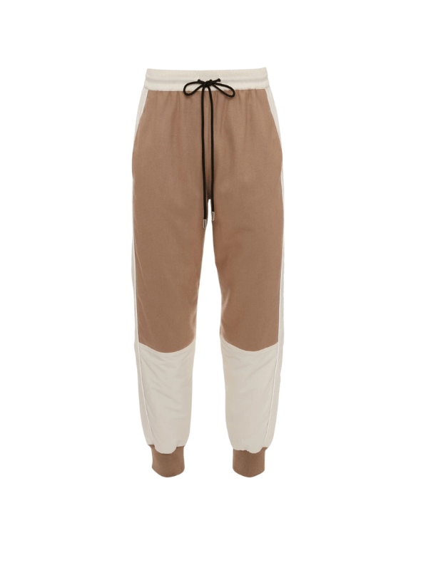 Jw Anderson Track Pants Colour Block Beige - AL Capone Premium