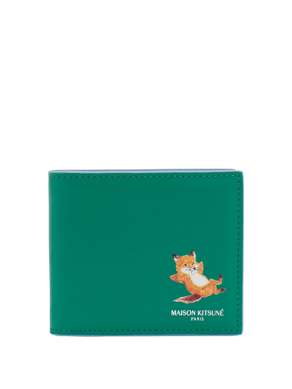 Maison Kitsune Wallet Chillax Grass Green-AL Capone Premium