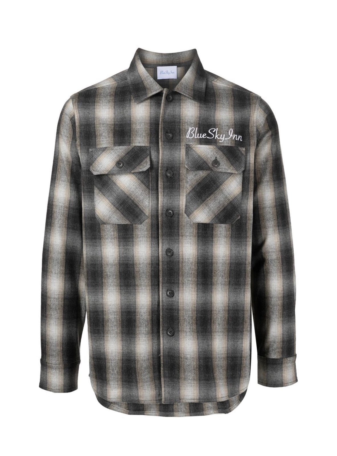 Blue Sky Inn Shirt Flannel Check Green - AL Capone PremiumClothingShirts964-19