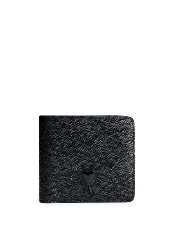 Ami Wallet Folded Logo Black - AL Capone PremiumAccessoriesBags And Wallets1071-6