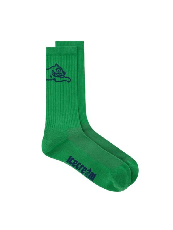 Ice-Cream Socks Running Dog Green - AL Capone PremiumAccessoriesSocks1045-16