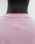 Comme Des Garcons T-Shirt Back Logo Print Pink