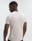 Comme Des Garcons T-Shirt Back Logo Print Beige