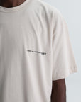 Comme Des Garcons T-Shirt Logo Print Beige