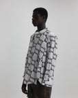 Comme Des Garcons Shirt Allover Print Black-White