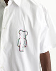 Comme Des Garcons Shirt Ss Bear Graphic Print White