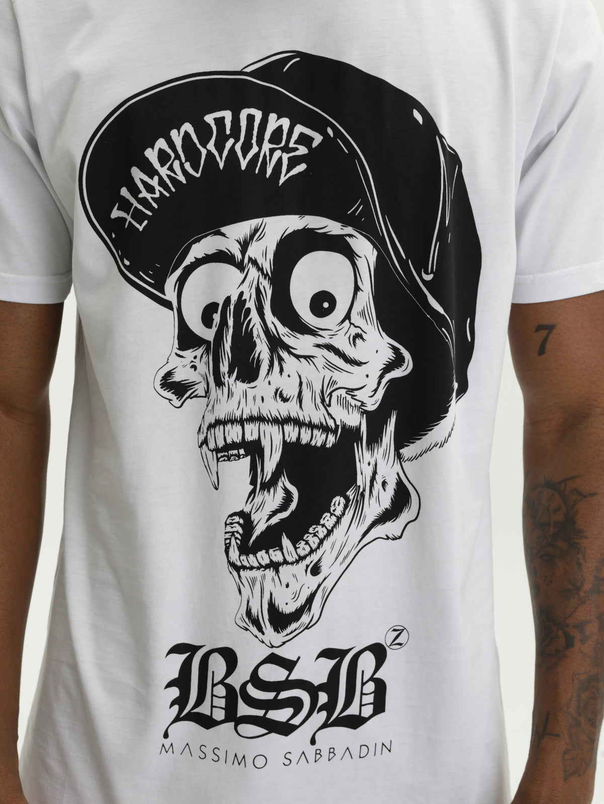Massimo Sabbadin Crew Graphic Print White