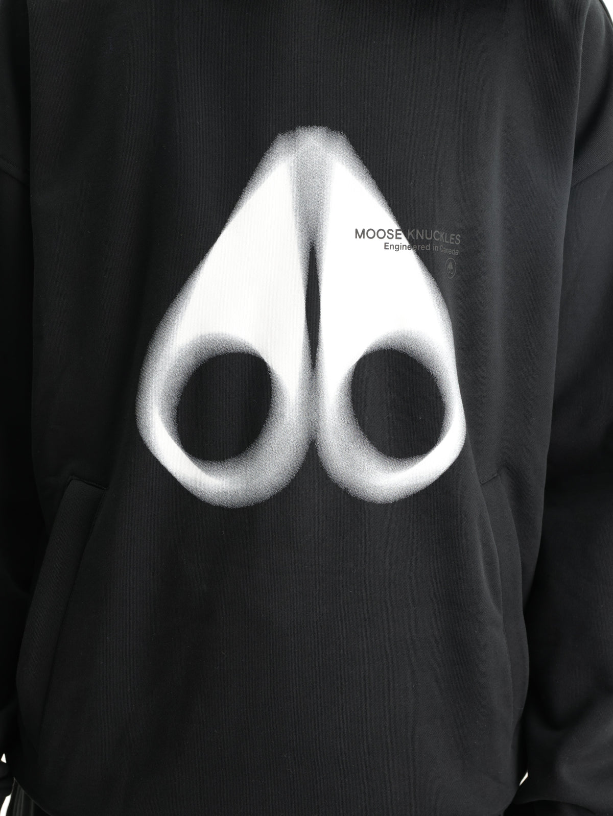 Moose Knuckles Hoodie Maurice Popover Black