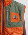 Moose Knuckles Jacket Icon Leaf Quilt Vest Kelp-Alert