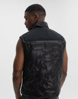Moose Knuckles Jacket Icon Leaf Quilt Vest Black