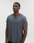 Zadig & Voltaire V Neck Buttons On Collar Grey