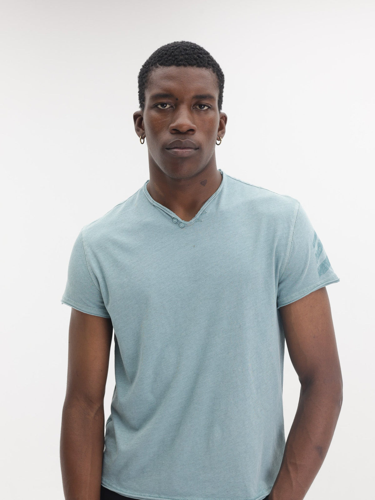 Zadig &amp; Voltaire T-Shirt Monastir Henley Arrow Green