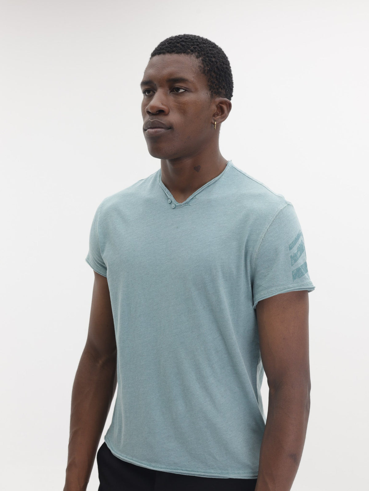 Zadig &amp; Voltaire T-Shirt Monastir Henley Arrow Green