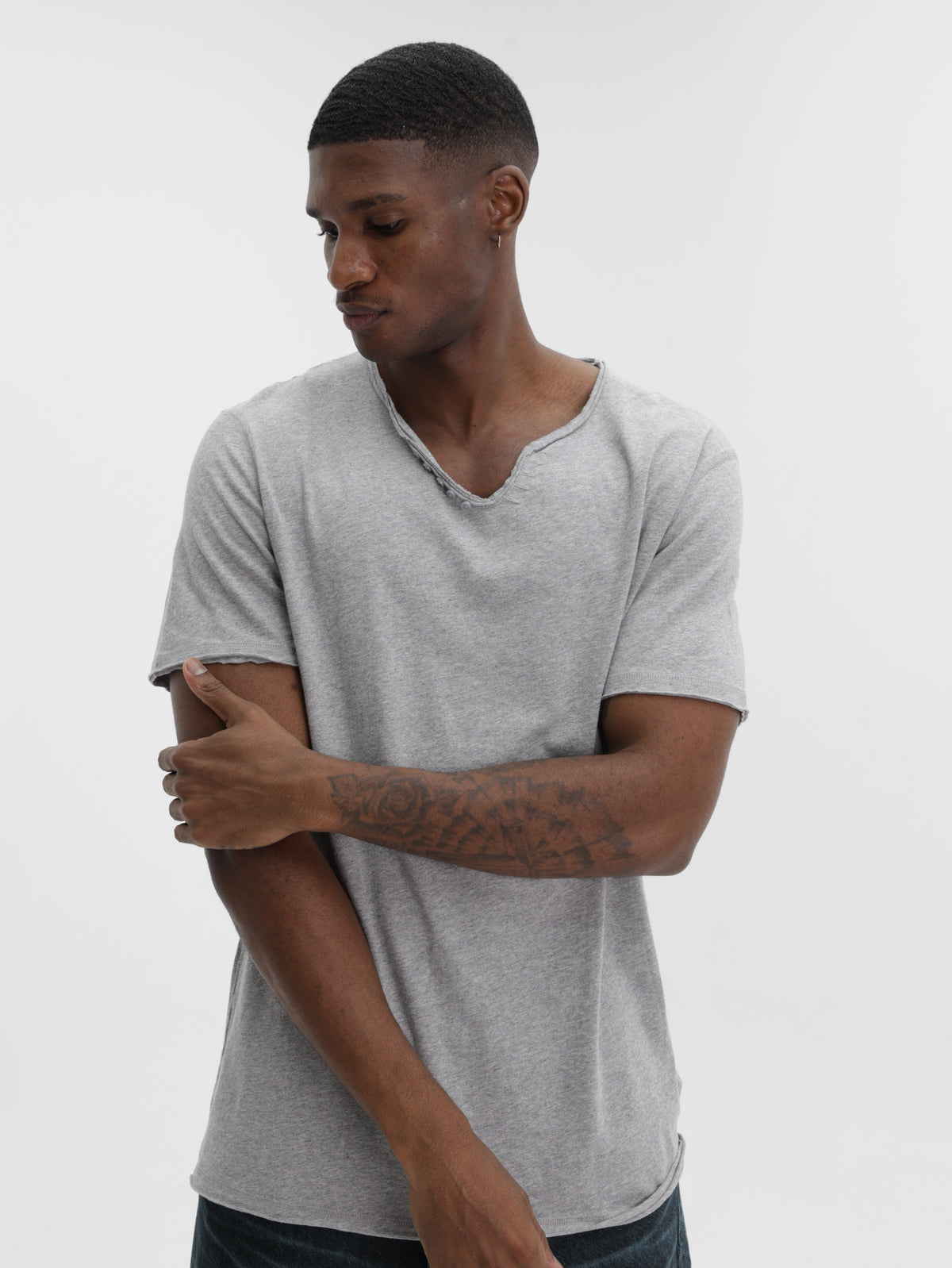 Zadig & Voltaire T-Shirt Monastir Henley Arrow Blue