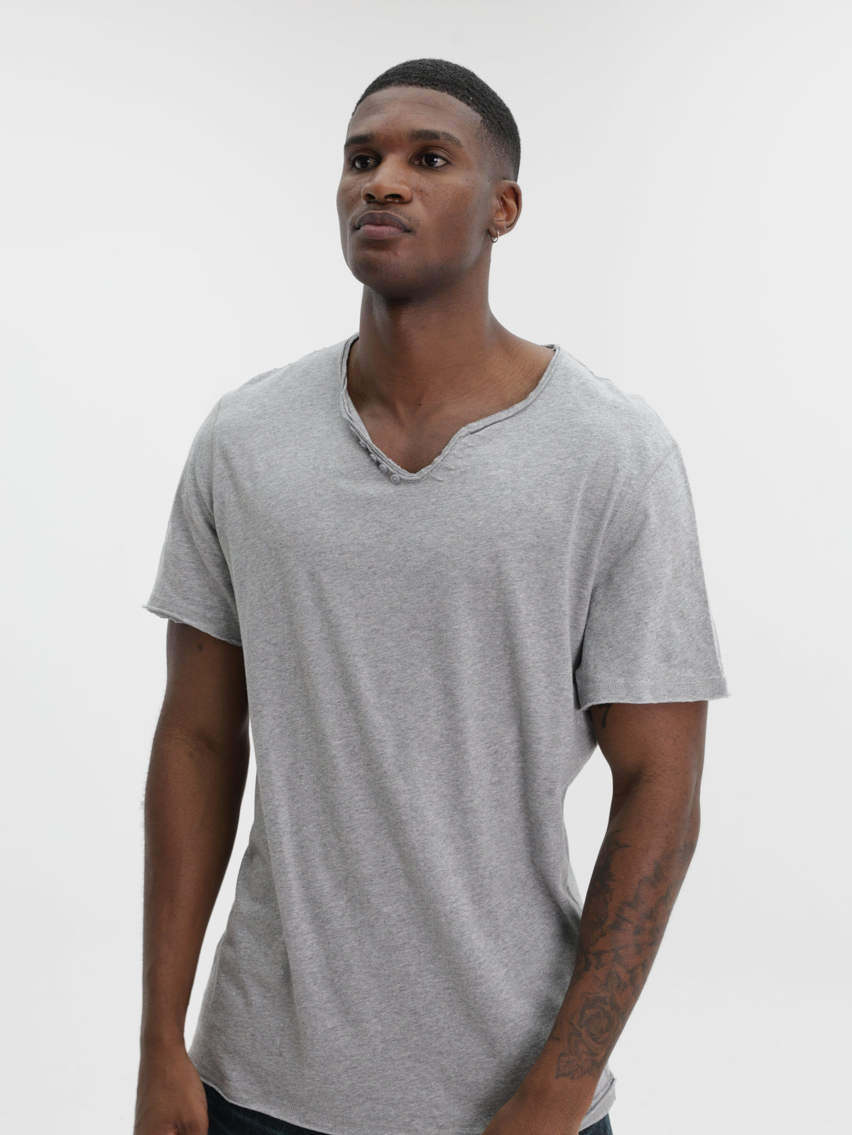 Zadig & Voltaire T-Shirt Monastir Henley Arrow Blue