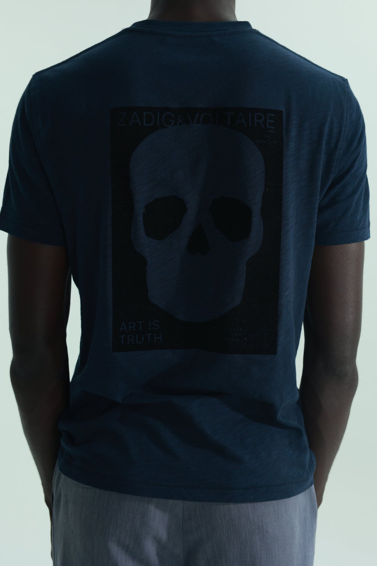 Zadig &amp; Voltaire Crew Stockholm Skull Navy