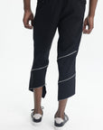 Comme Des Garcons Pants Asymmetric Hem Zipper Black