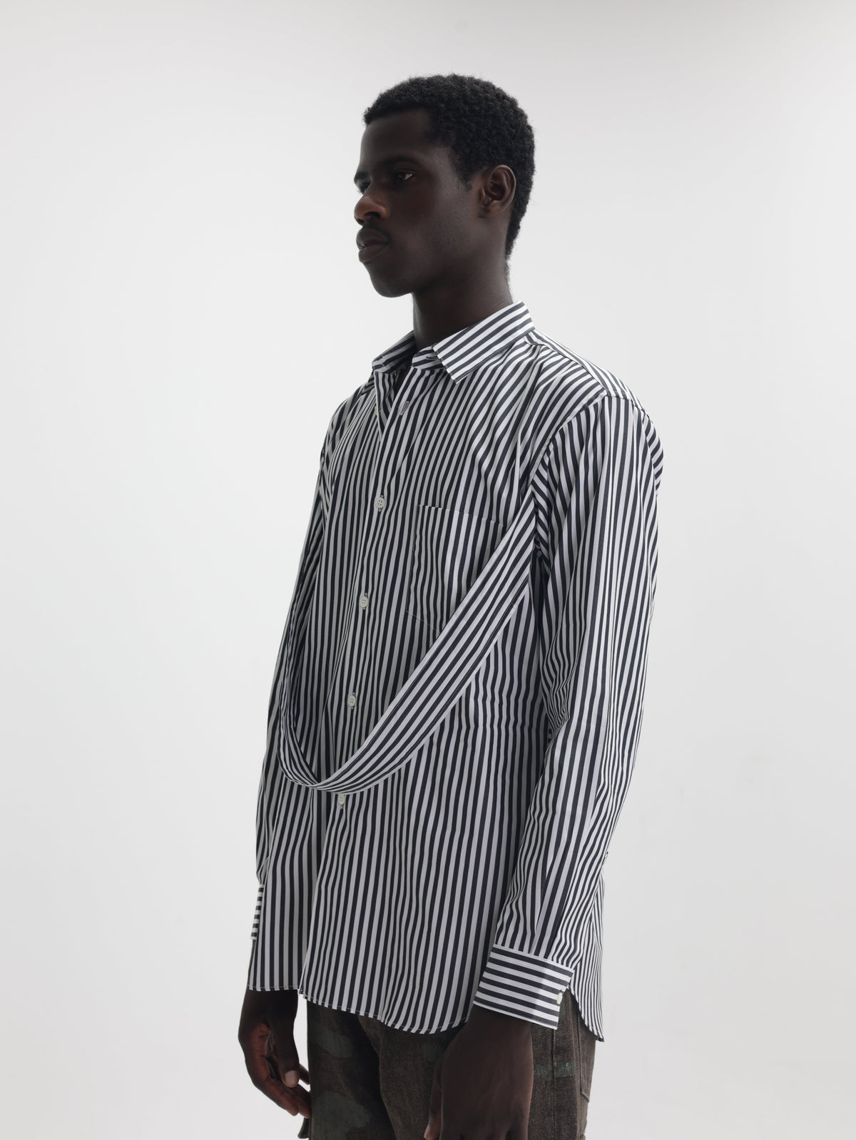 Comme Des Garcons Striped White