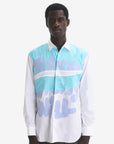 Comme Des Garcons Patchwork Blue-White