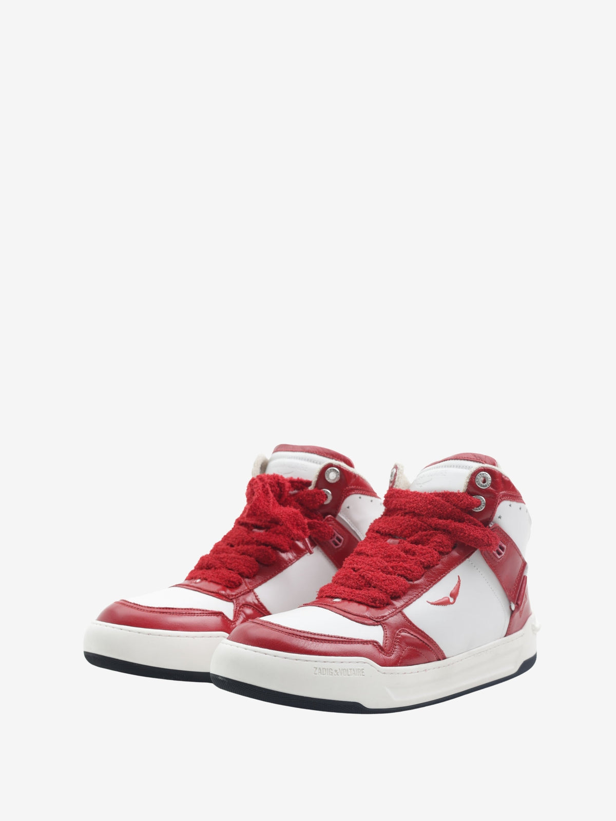 Zadig &amp; Voltaire Sneaker Hi Wings Trainers Red-White