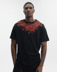 Massimo Sabbadin T-Shirt Neck Roses Black-Red