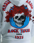 Massimo Sabbadin Sweater Hooded Roses White-Red