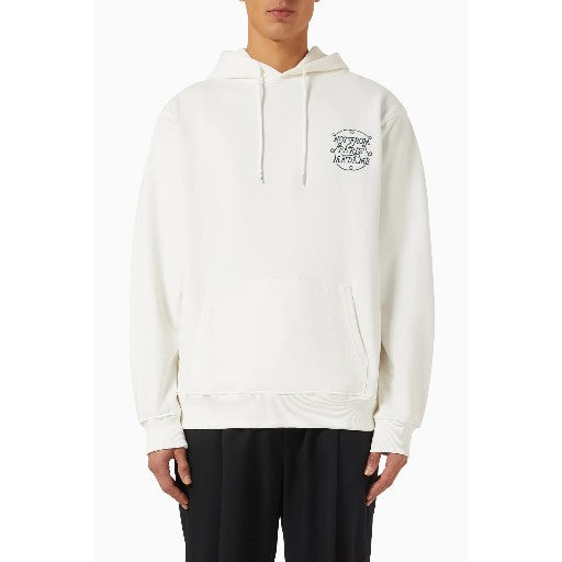 Drole De Monsieur Sweater Slogan Hoodie Off-White