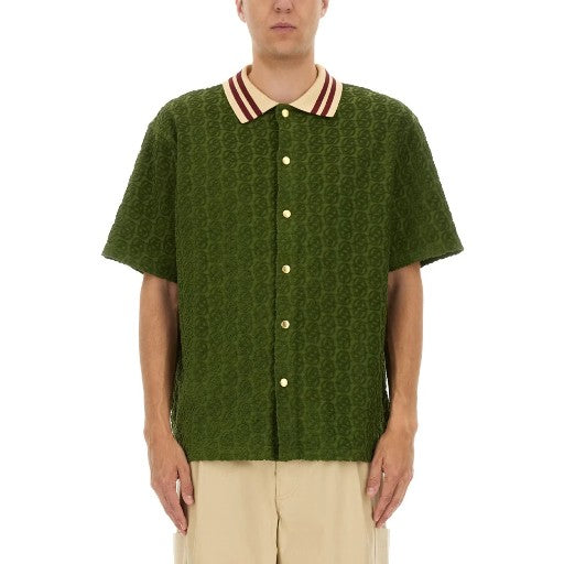 Drole De Monsieur Shirt Monogramme Dark Green