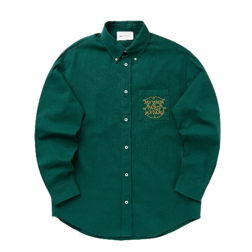 Drole De Monsieur Shirt Slogan Dark Green