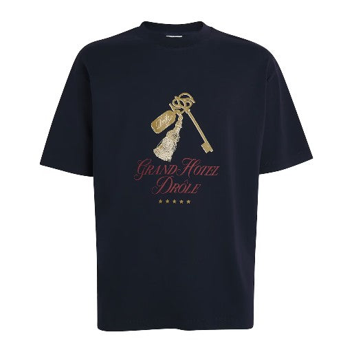 Drole De Monsieur T-Shirt Grand Hotel Navy