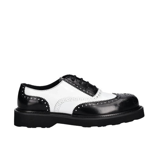 Kenzo Derby Shoes Leather White-Black-AL Capone Premium