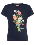 Kenzo T-Shirt  Floral Printed Blue