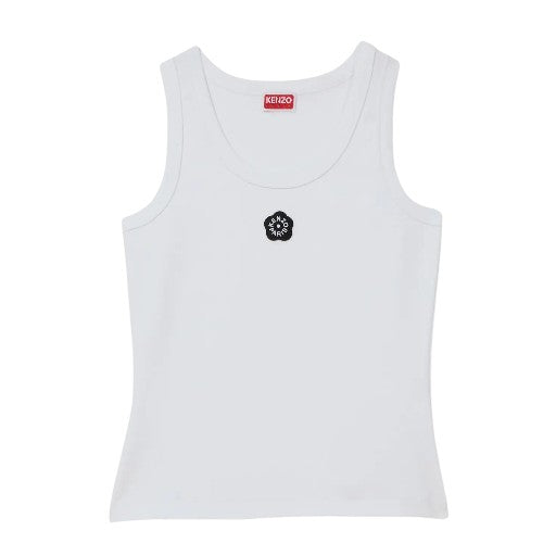 Kenzo Rib Tank Top Boke Flower 2.0 White-AL Capone Premium