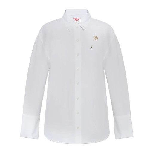 Kenzo Shirt Boke Fower Pin White-AL Capone Premium